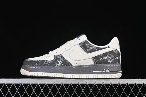 All categories Nk Air Force 1 Air Force series Nk Air Force 1 Low Air Force low-top Nike Air Force 1'07 Low LV joint beige denim Air Force 1 low-top casual sneakers SM6668-110